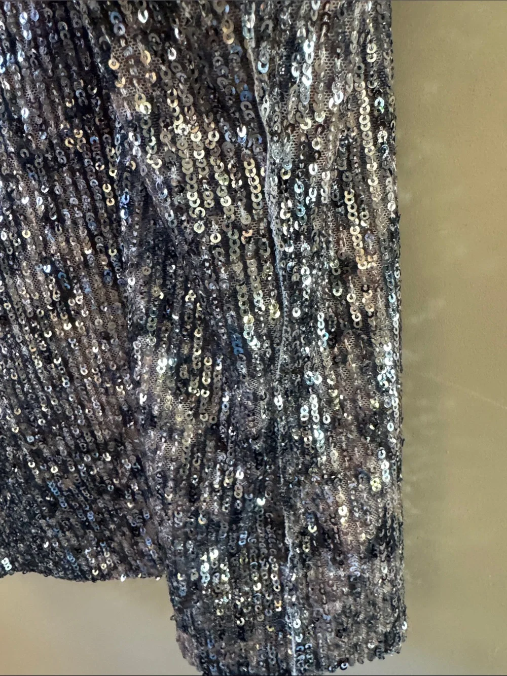 Free People Intimately Silver Sequin Tie-Strap Cami
